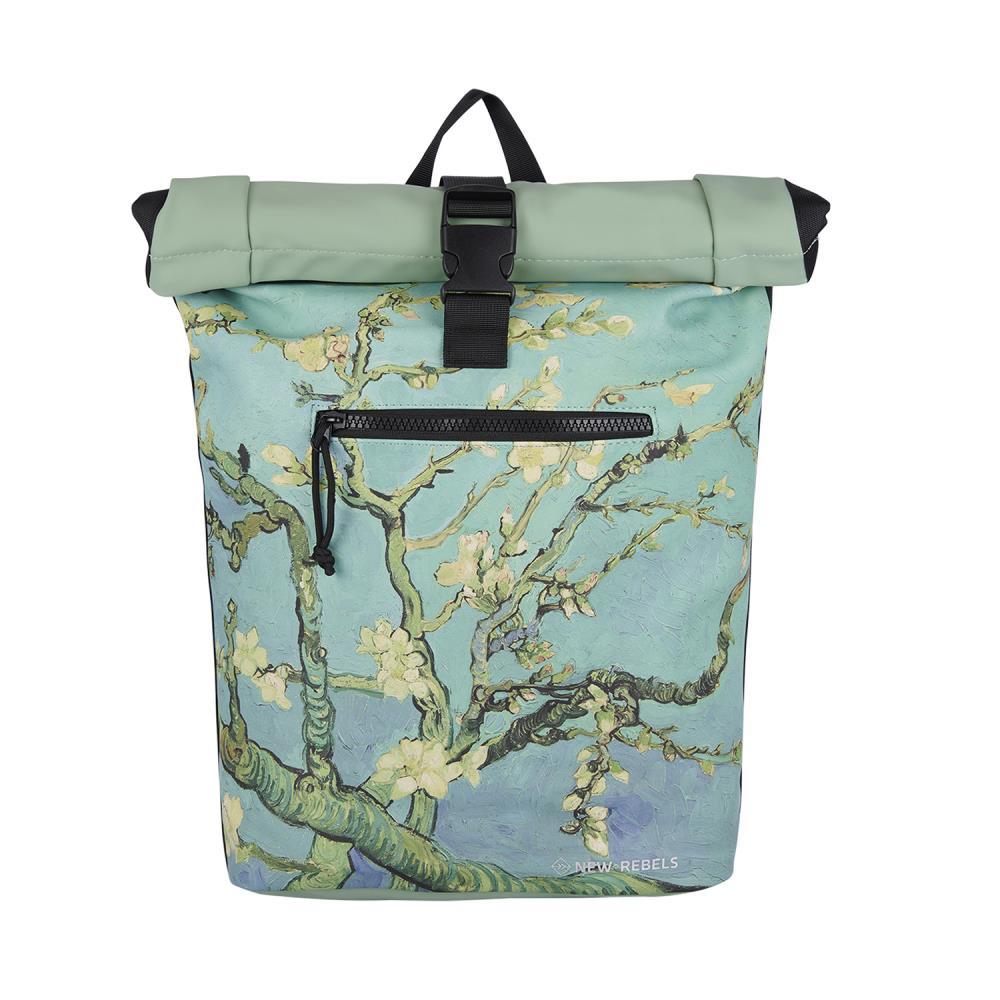 New Rebels Mart Art New York Almond Blossom Rolltop Rucksack