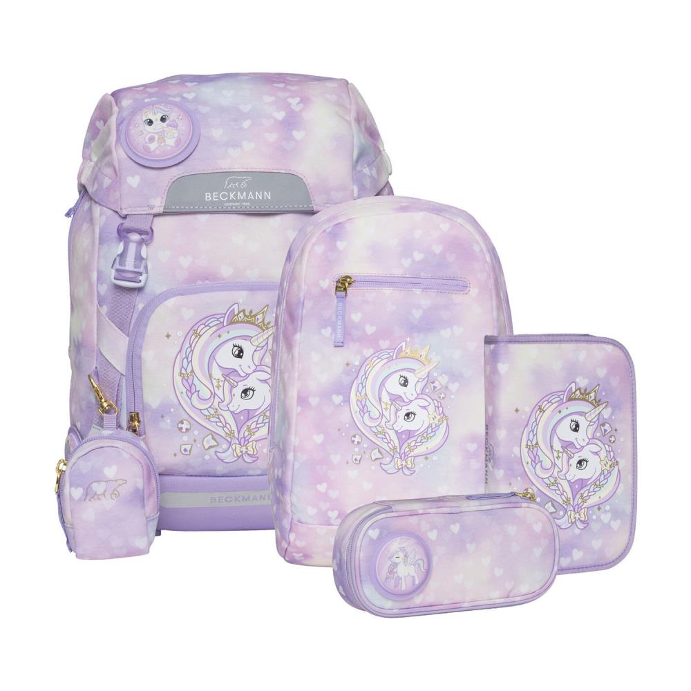 Beckmann Classic Maxi Unicorn Princess Purple Schulruck Set 6tlg.
