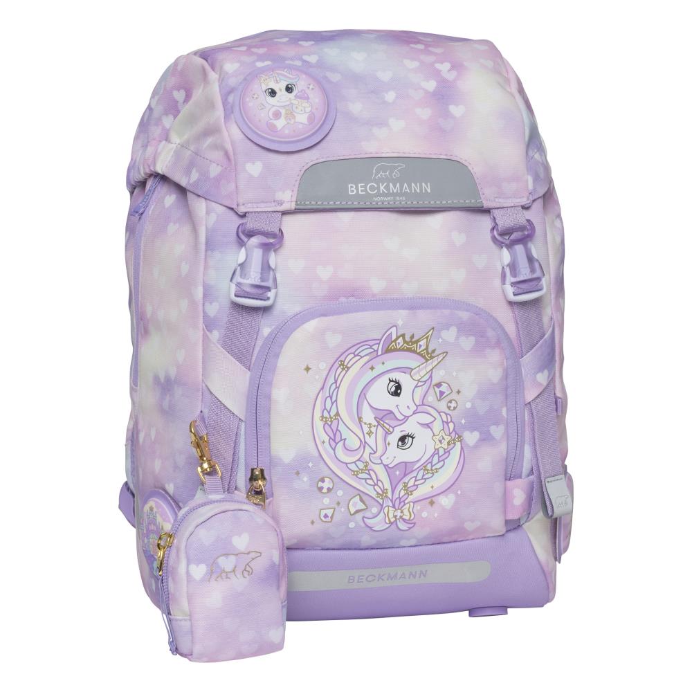 Beckmann Classic Unicorn Princess Purple Schulrucksack Set 6tlg.