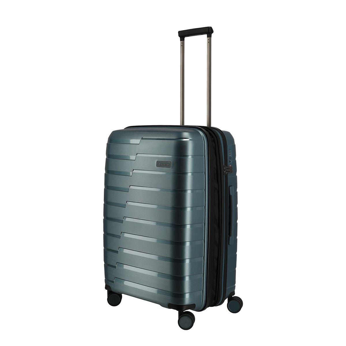 Travelite Air Base Eisblau 4-Rollen Trolley M 67cm