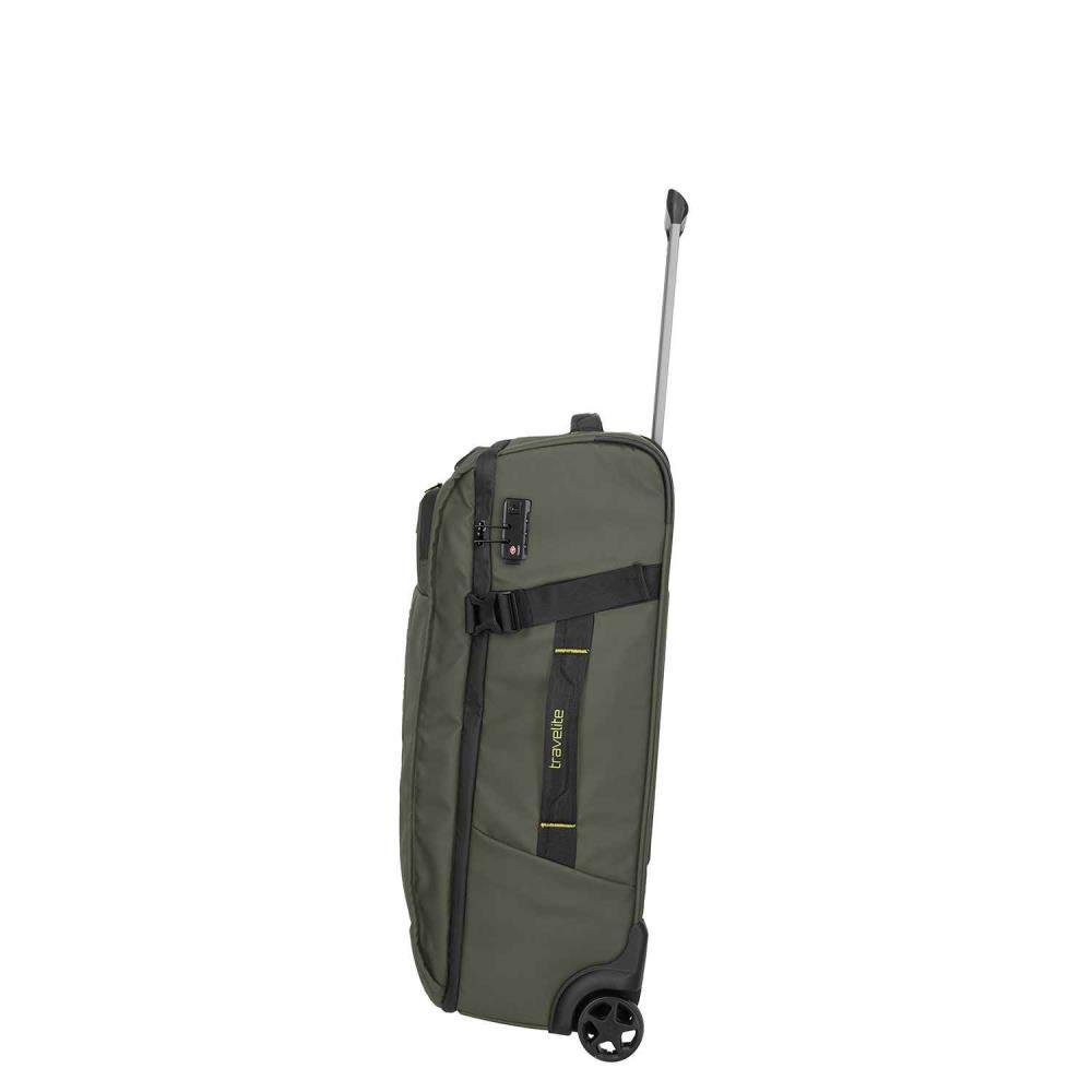 Travelite Briize Khaki Rollenreisetasche M 67 cm