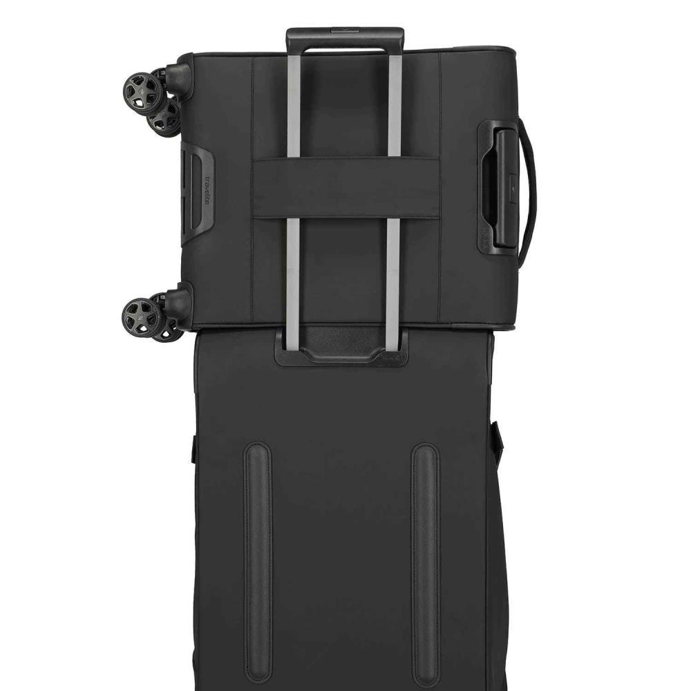 Travelite Briize Schwarz 4-Doppelrollen Trolley S 55 cm