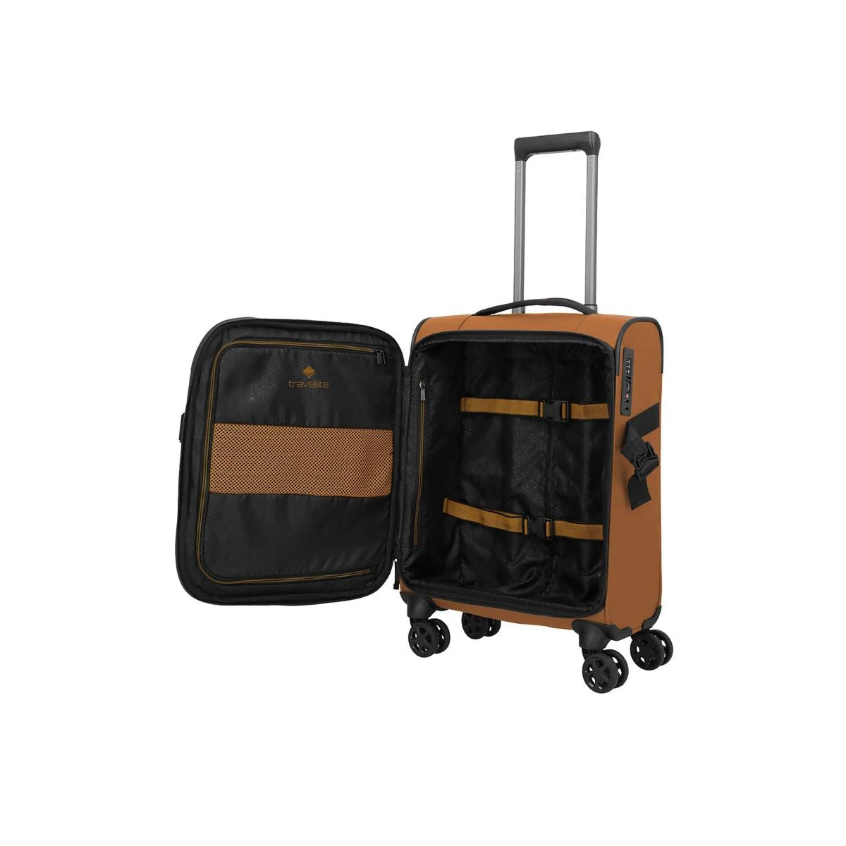 Travelite Briize Curry 4-Doppelrollen Trolley S 55 cm