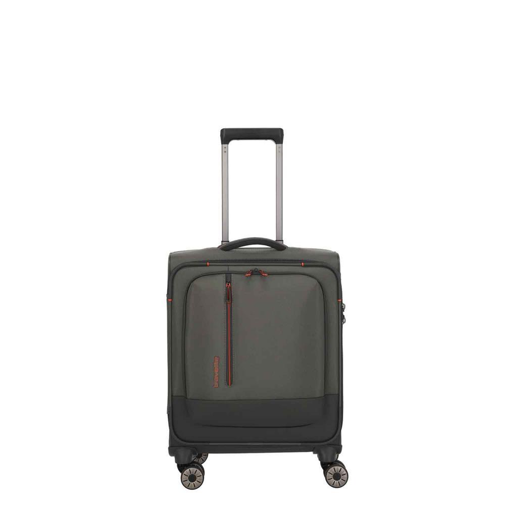 Travelite Crosslite Oliv 4-Doppelrollen Trolley S 55 cm