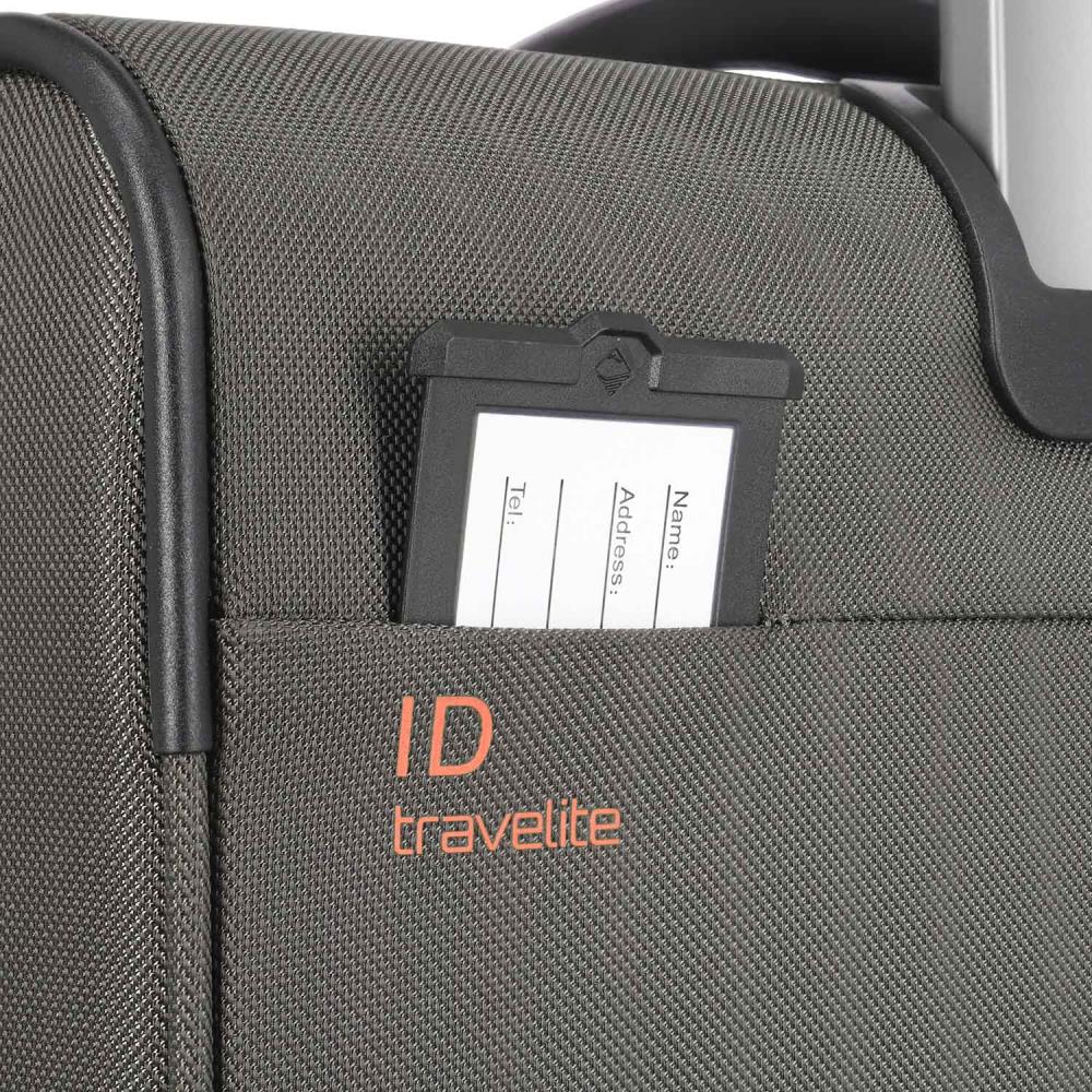 Travelite Crosslite Oliv 4-Doppelrollen Trolley L 77 cm