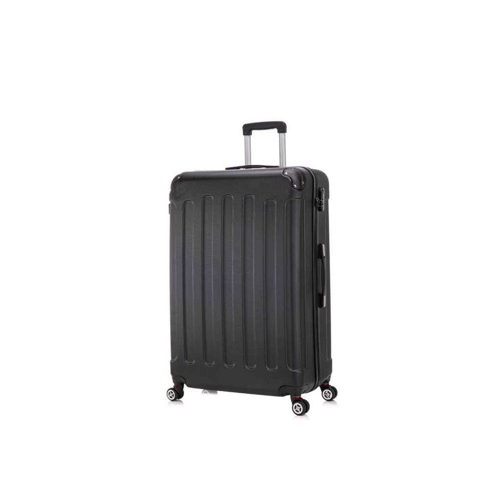 Herolite Hongkong Schwarz 4-Doppelrollen Trolley XL 87 cm