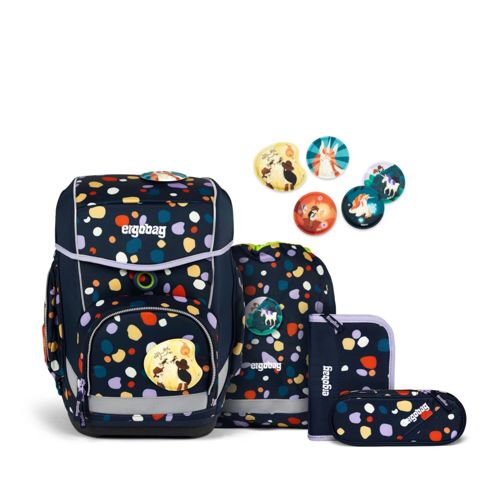 Ergobag Cubo Bärnsteinhöhle Schulranzen Set 5tlg.