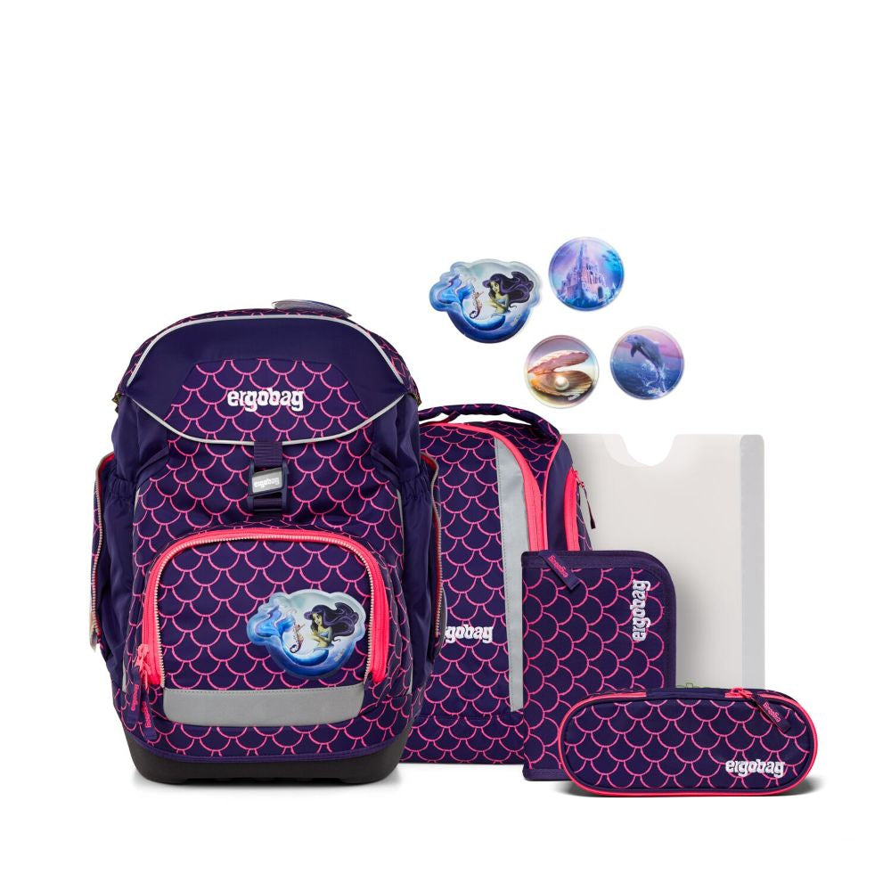 Ergobag Pack PerlentauchBär Color Flash Schulrucksack 6tlg.