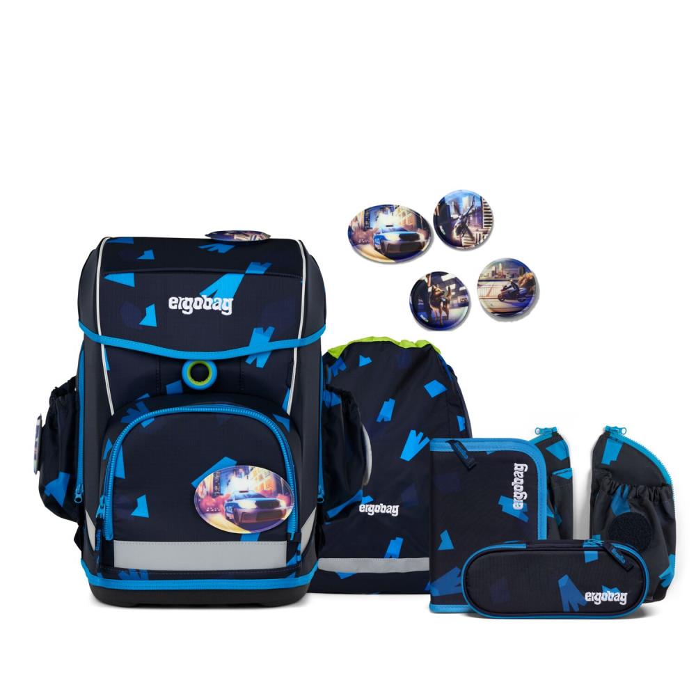 Ergobag Cubo Light VerfolgBärjagd Schulranzen Set 6tlg.