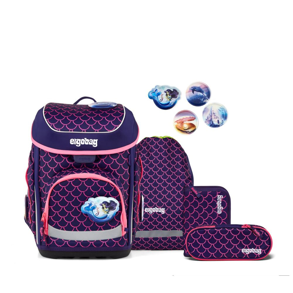 Ergobag Cubo PerlentauchBär Color Flash Schulranzen 5tlg.