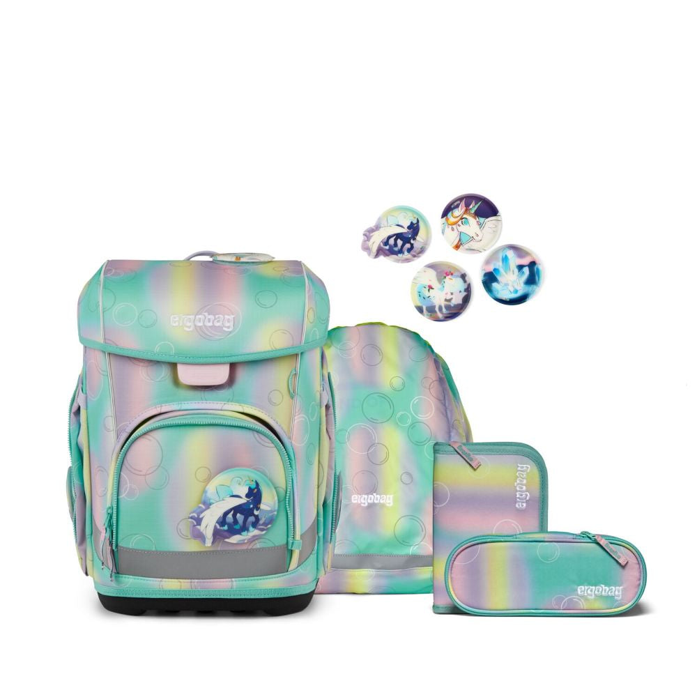 Ergobag Cubo Light ZauBärwelt Reflex Edition Schulranzen Set 5tlg.