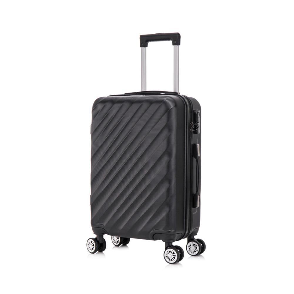 Herolite New York Schwarz 4-Doppelrollen Trolley S 57 cm
