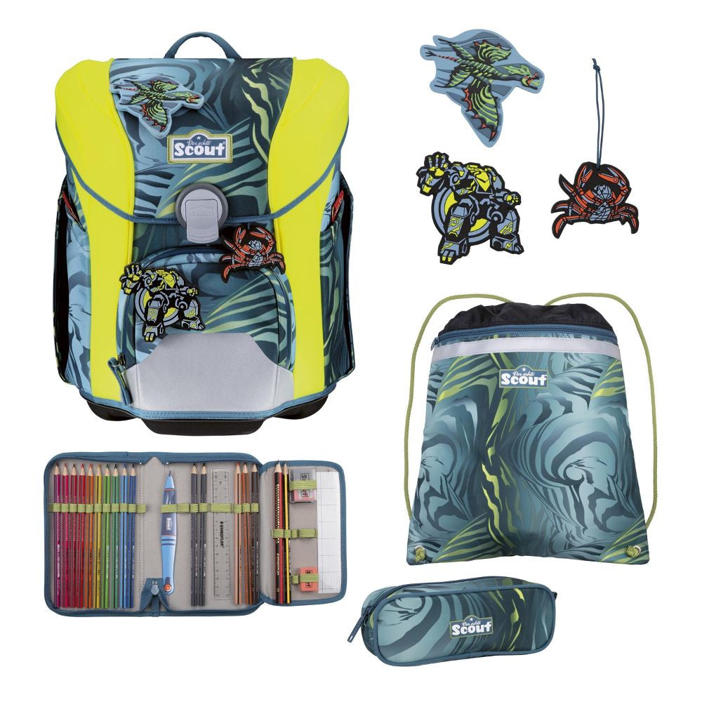 Scout Micro Action Schulranzen Set 4tlg.