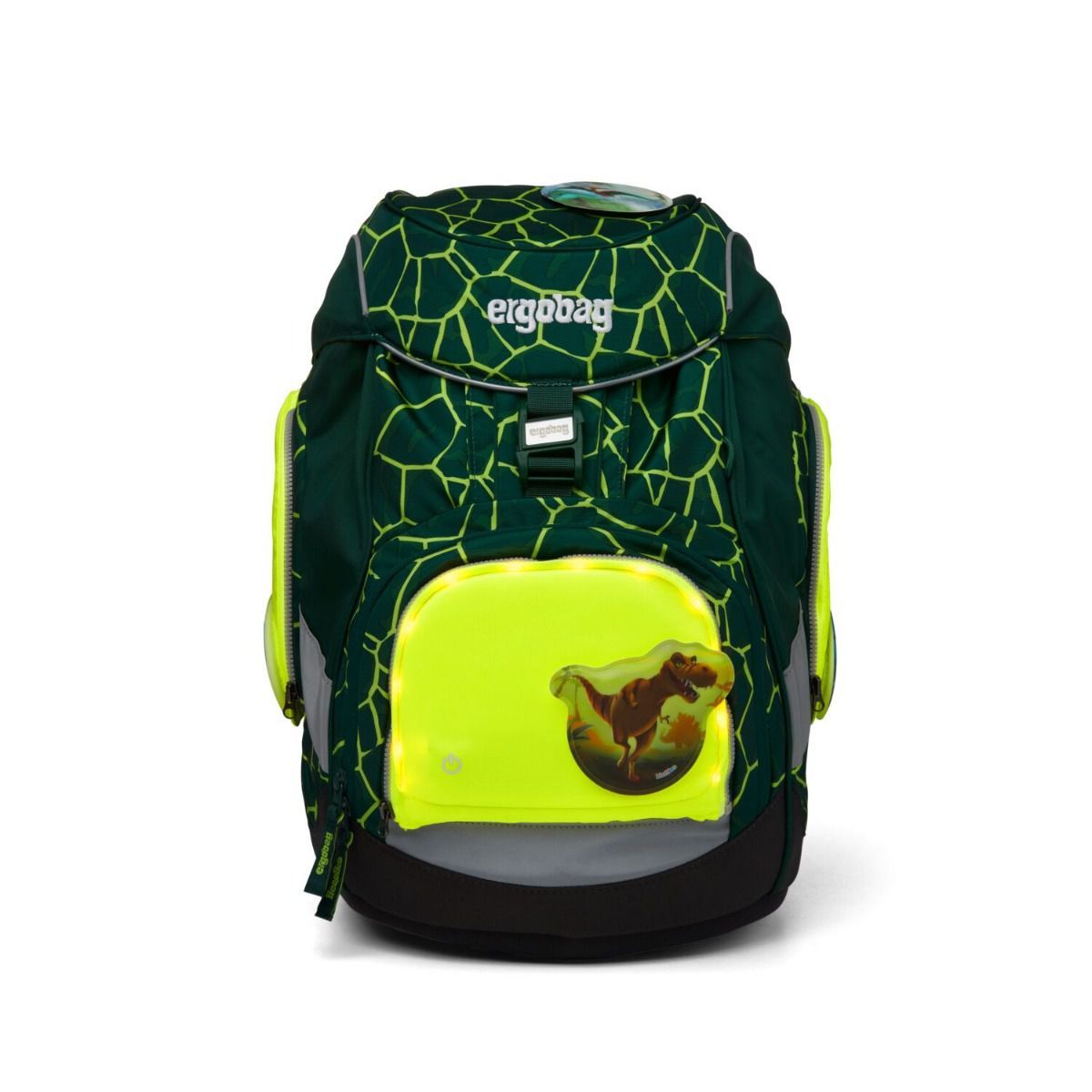 Ergobag LED Sicherheitsset Gelb Fluoreszierende Zip-Flächen