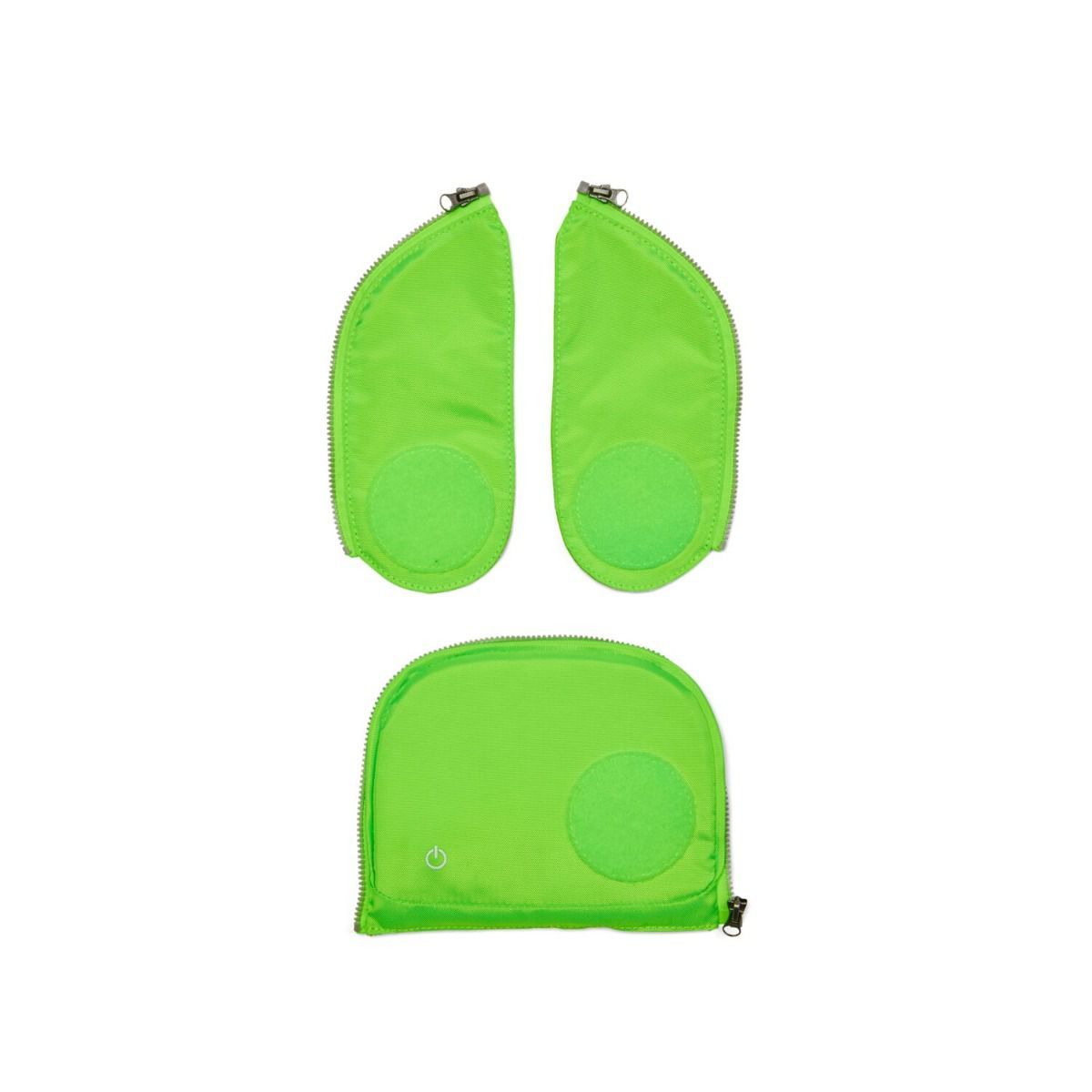 Ergobag LED Sicherheitsset Grün Fluoreszierende Zip-Flächen