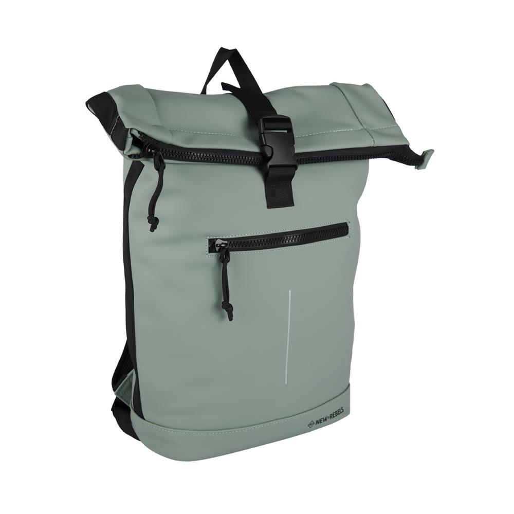 New Rebels Mart New York Salie Green Rolltop Rucksack
