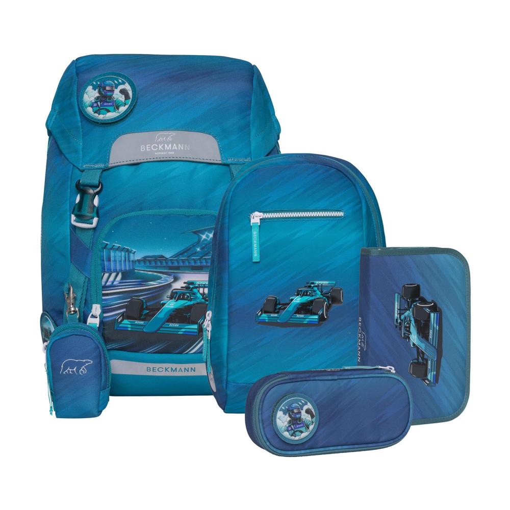Beckmann Classic Racing Schulrucksack Set 6tlg.