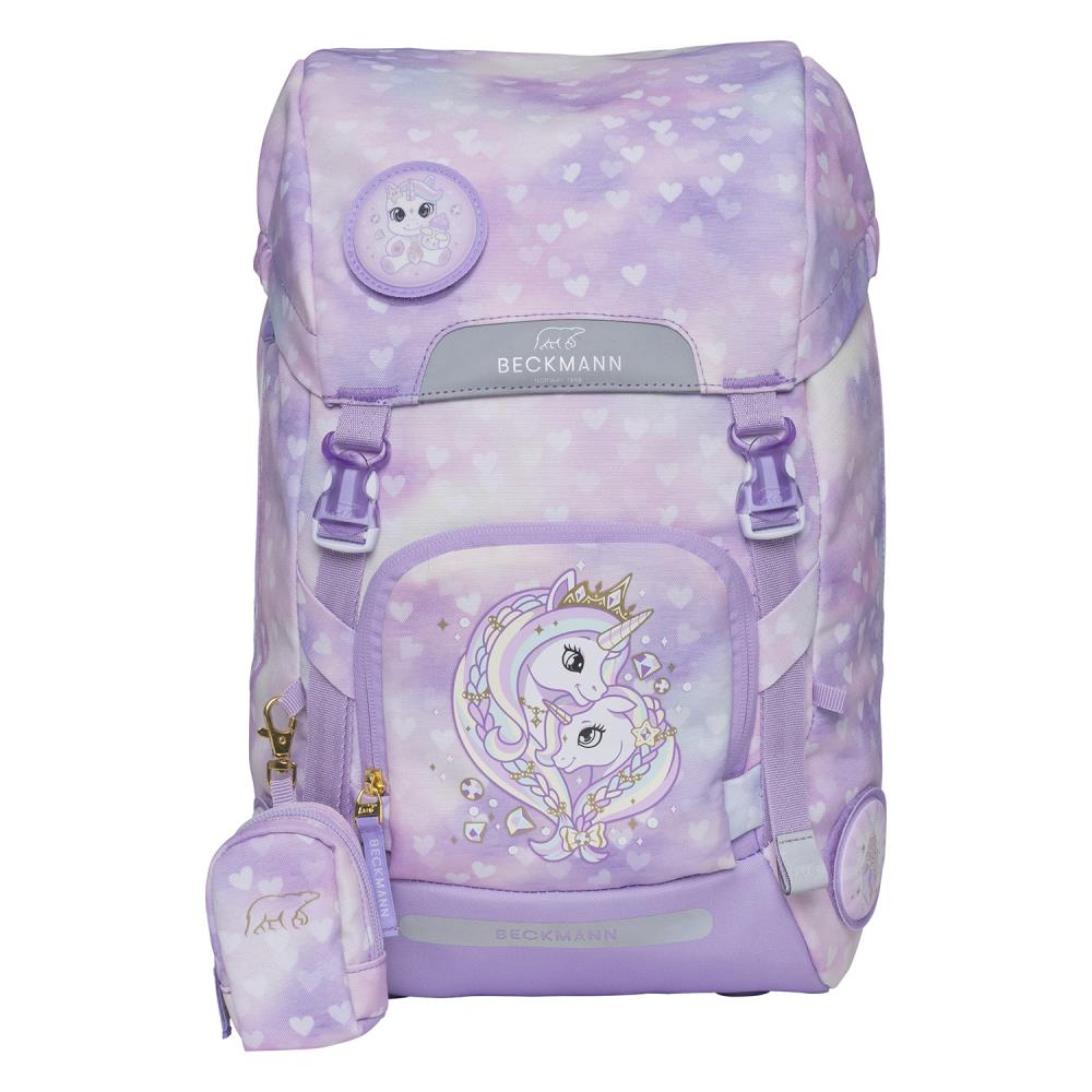 Beckmann Classic Maxi Unicorn Princess Purple Schulruck Set 6tlg.