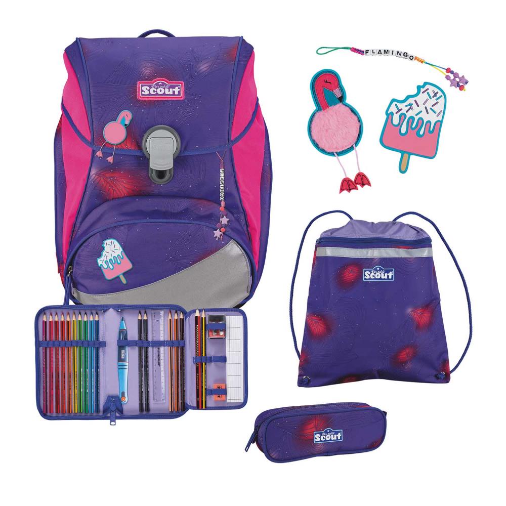 Scout Alpha Summer Schulrucksack Set 4tlg.