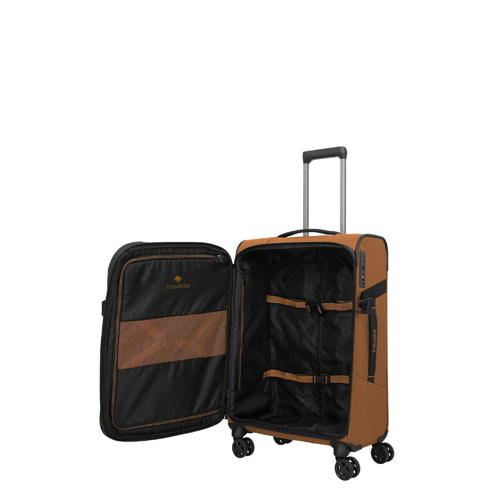 Travelite Briize Curry 4-Doppelrollen Trolley M 67 cm