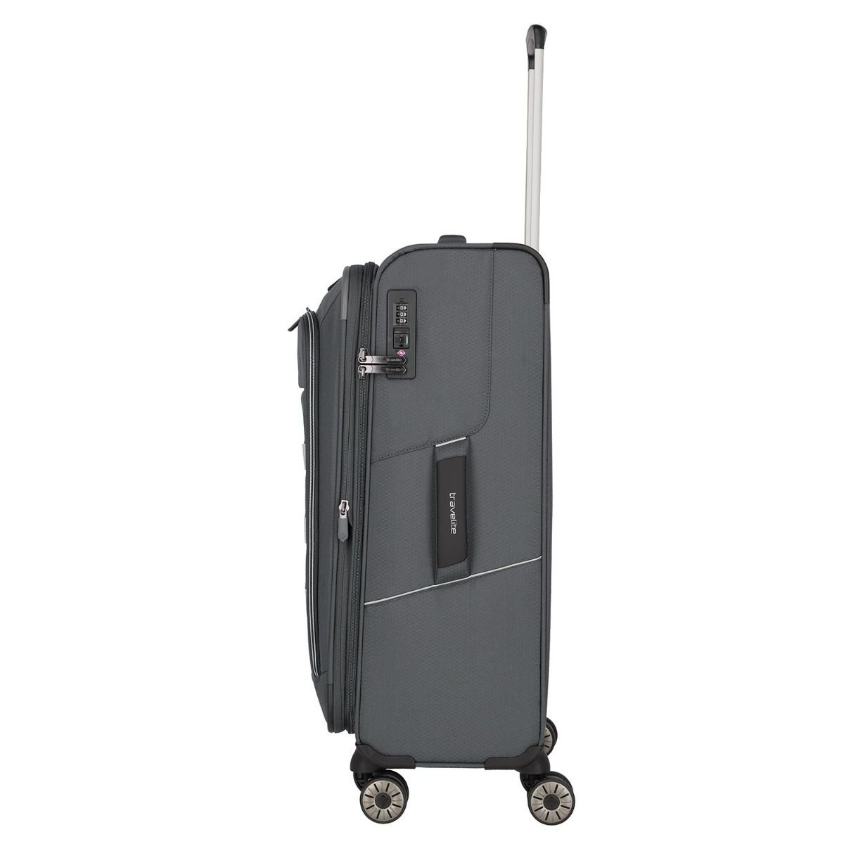 Travelite Skaii Gipfelgrau 4-Rollen Trolley M 67cm