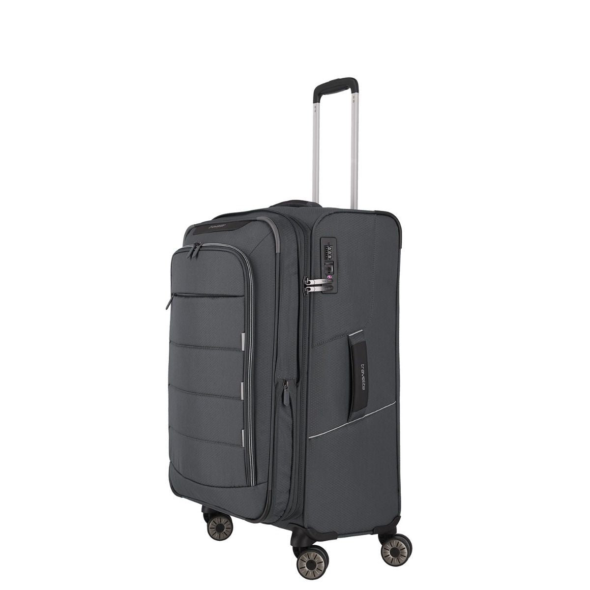 Travelite Skaii Gipfelgrau 4-Rollen Trolley M 67cm