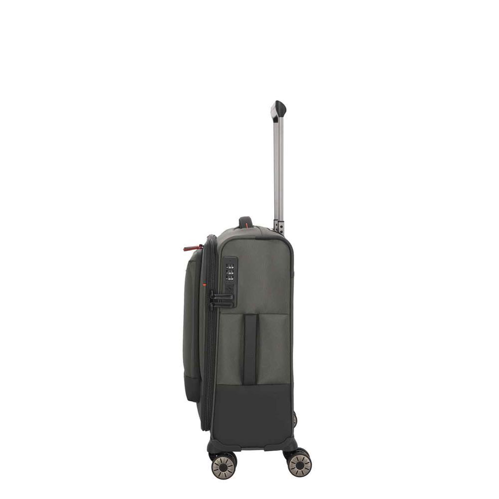 Travelite Crosslite Oliv 4-Doppelrollen Trolley S 55 cm