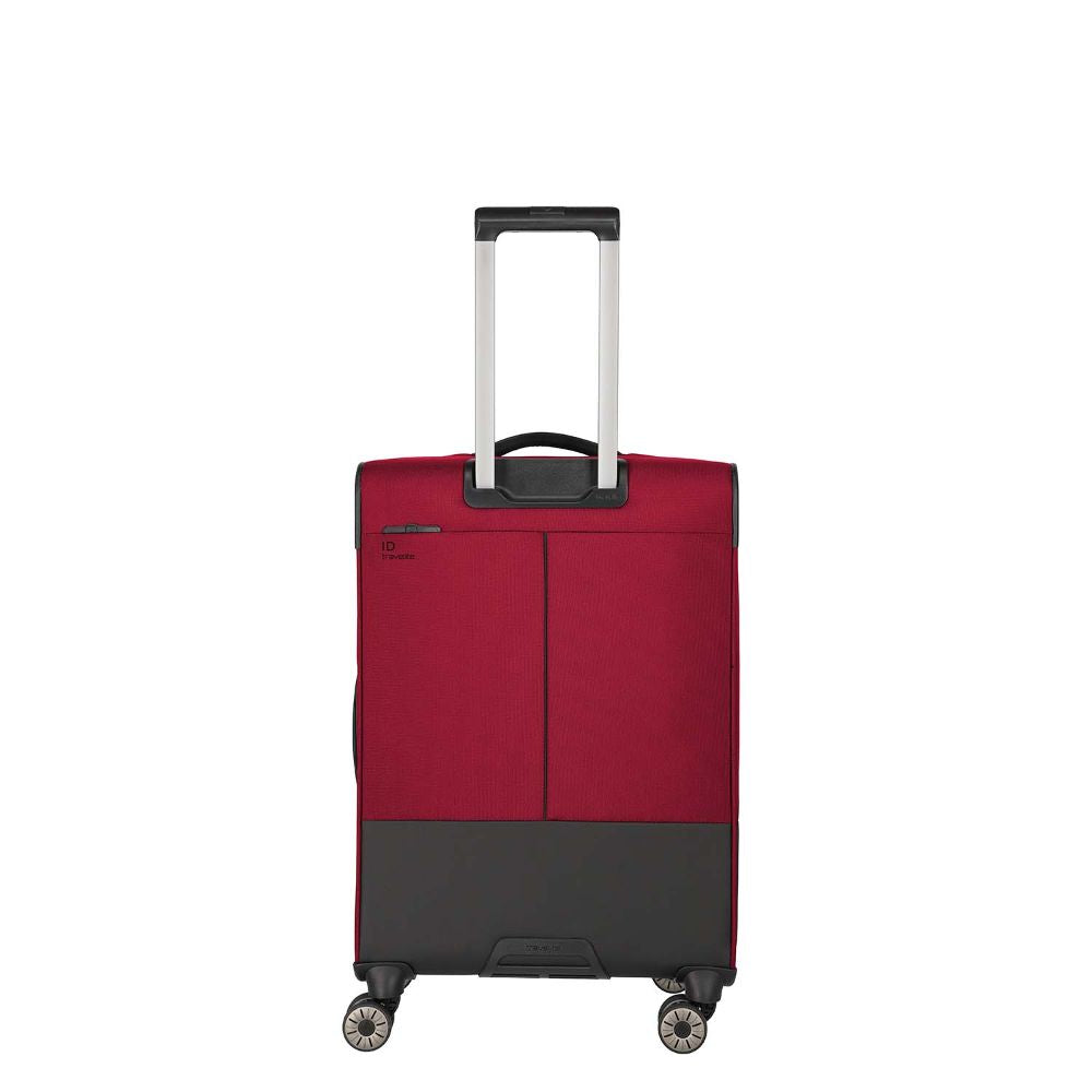 Travelite Crosslite Rot 4-Doppelrollen Trolley M 66 cm