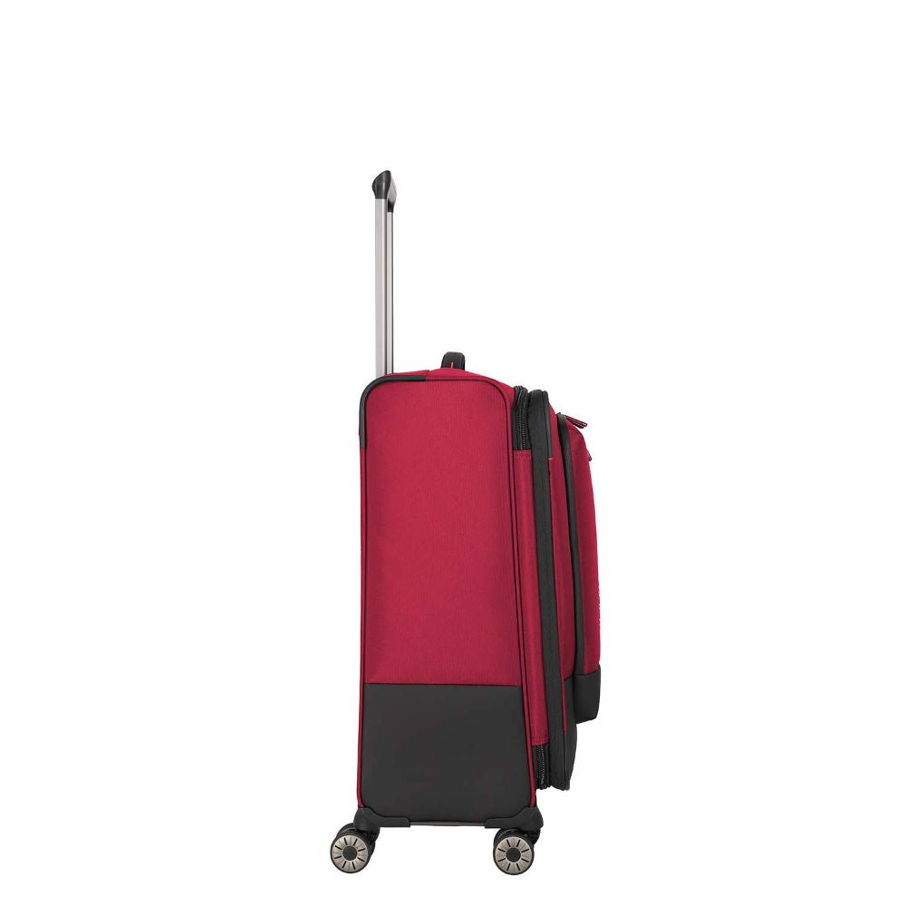 Travelite Crosslite Rot 4-Doppelrollen Trolley M 66 cm