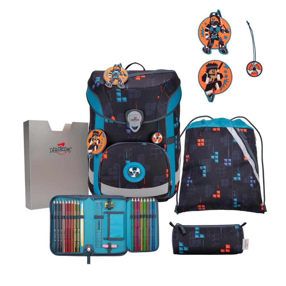 DerDieDas ErgoFlex Easy Ninja Fighter Schulranzen Set 5tlg.