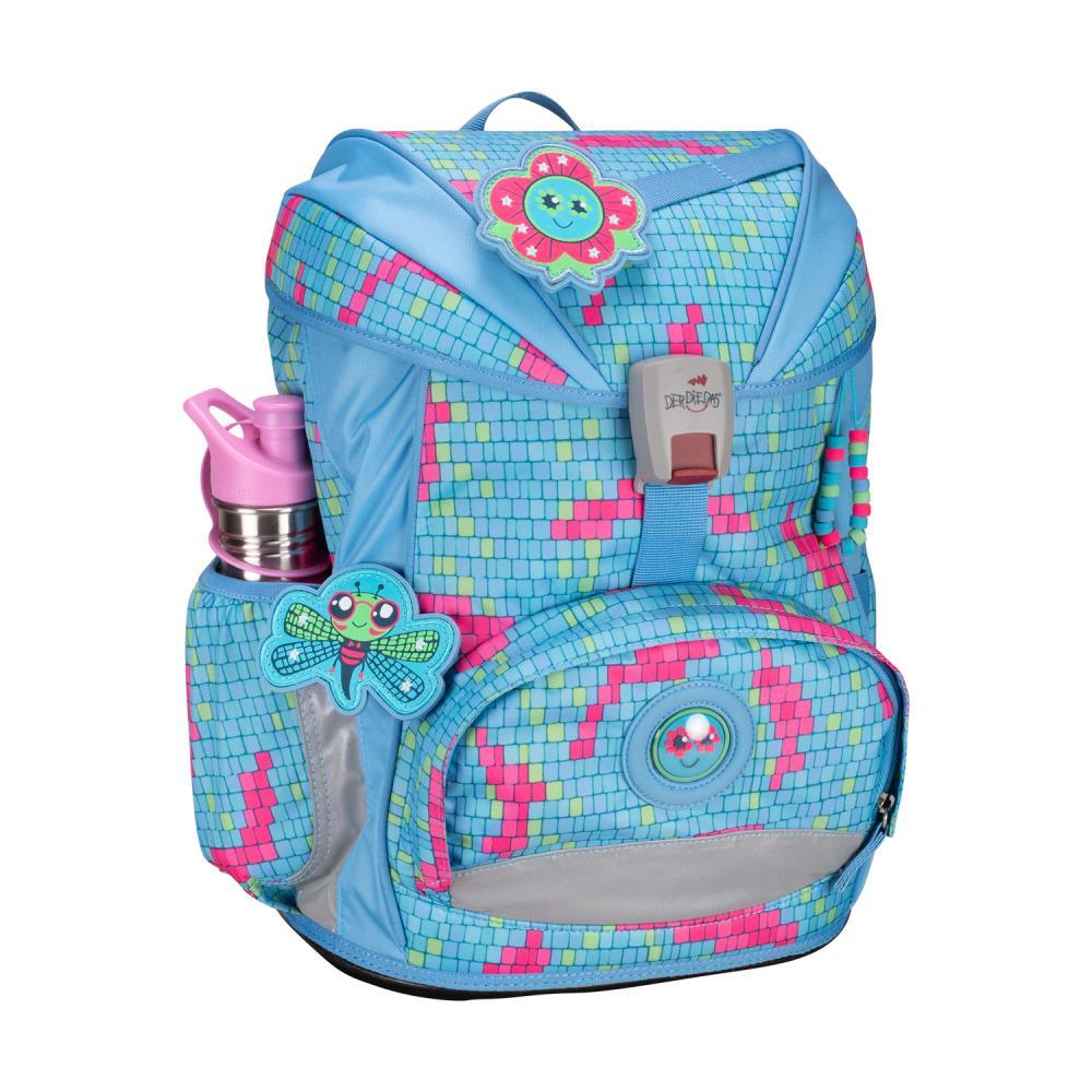 DerDieDas ErgoFlex Light Happy Pixel Schulrucksack 5tlg.