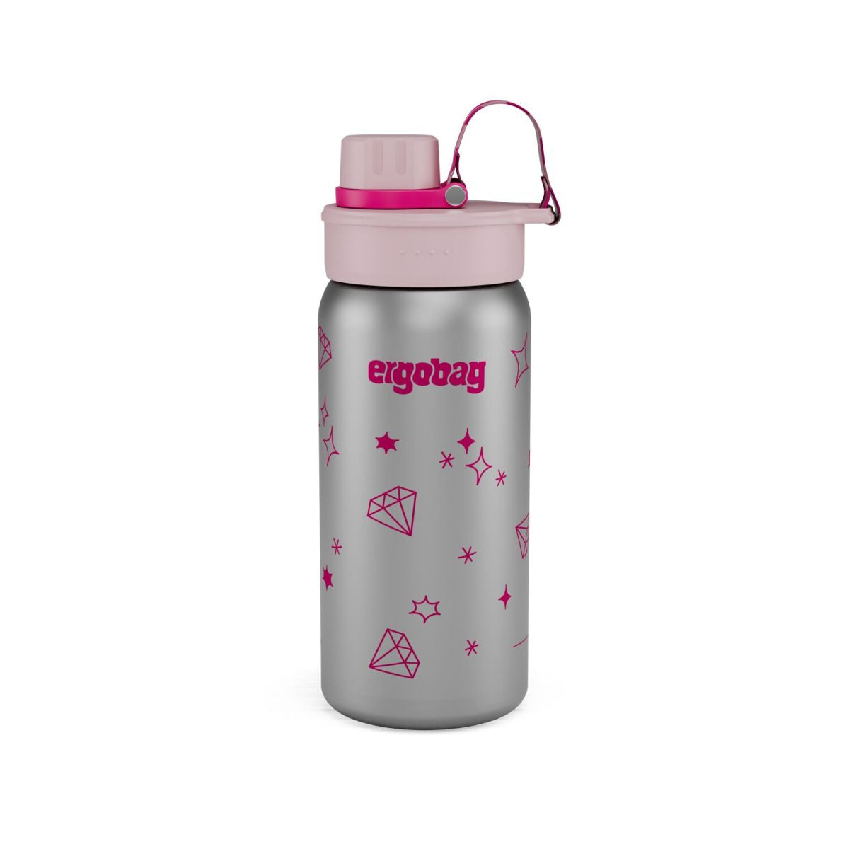 Ergobag Edelstahl Trinkflasche Glitzer 0,5 l