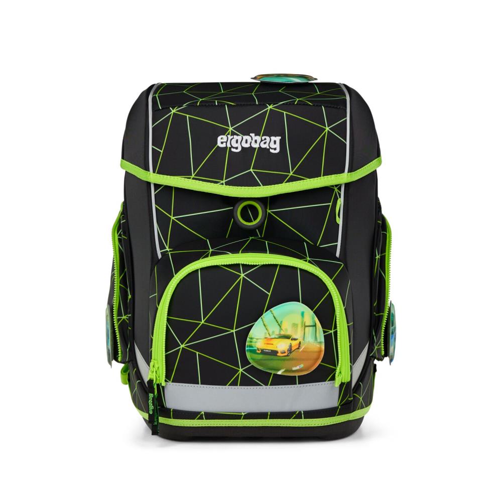 Ergobag Cubo CyBär Race Lumi Edition Schulranzen Set 5tlg.