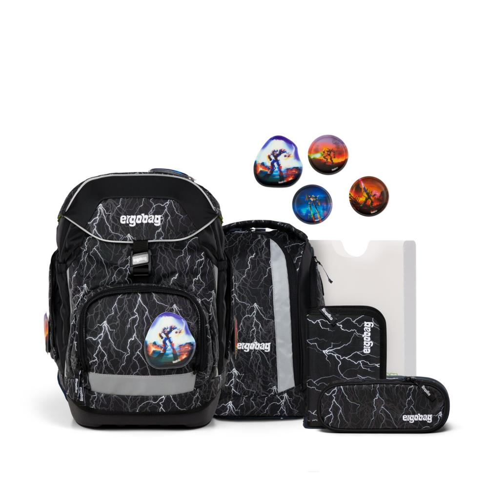 Ergobag Pack Super ReflektBär Schulrucksack Set 6tlg.