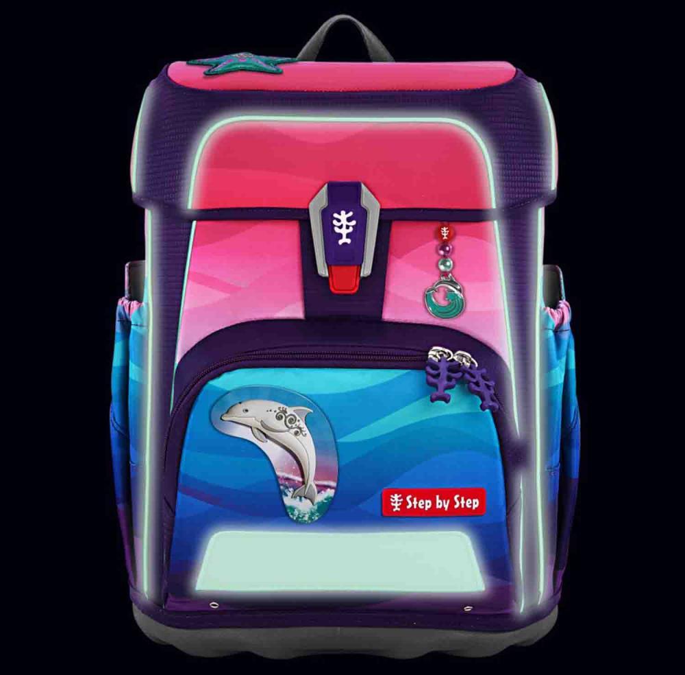 Step by Step Cloud Ocean Dolphin Lana Special Edition Schulranzen Set 5tlg.