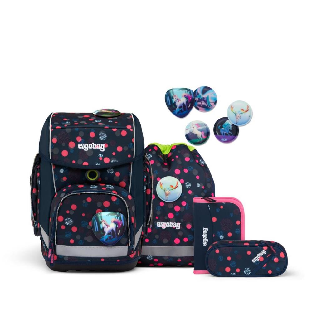 Ergobag Cubo PhantBärsiewelt  Reflex Glow Edition Schulranzen Set 5tlg.