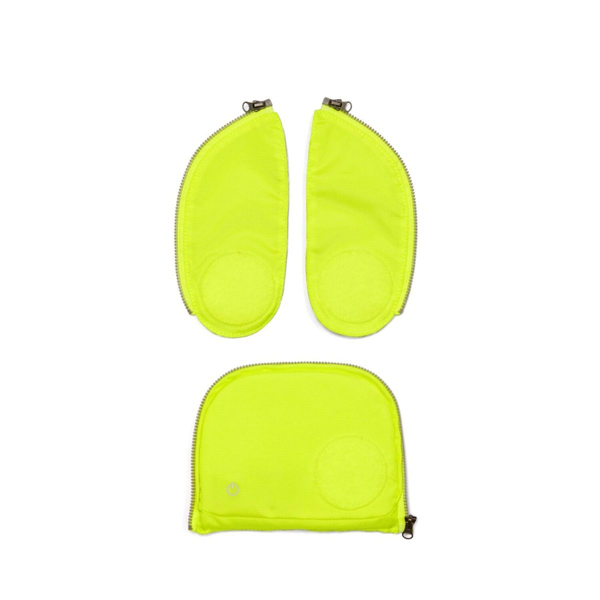 Ergobag LED Sicherheitsset Gelb Fluoreszierende Zip-Flächen